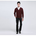 Bn1488yak Wool/Cashmere V Neck Cardigan Long Sleeve Sweater/Clothes/Garment/Knitwear